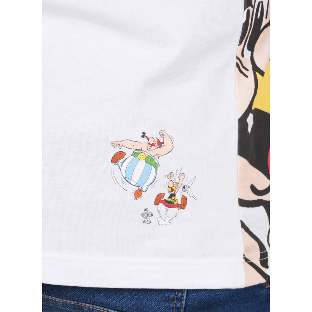 Polo en coton blanc imprimé pourvu d'une coupe droite et d'un col boutonné blanc, RUCKFIELD
