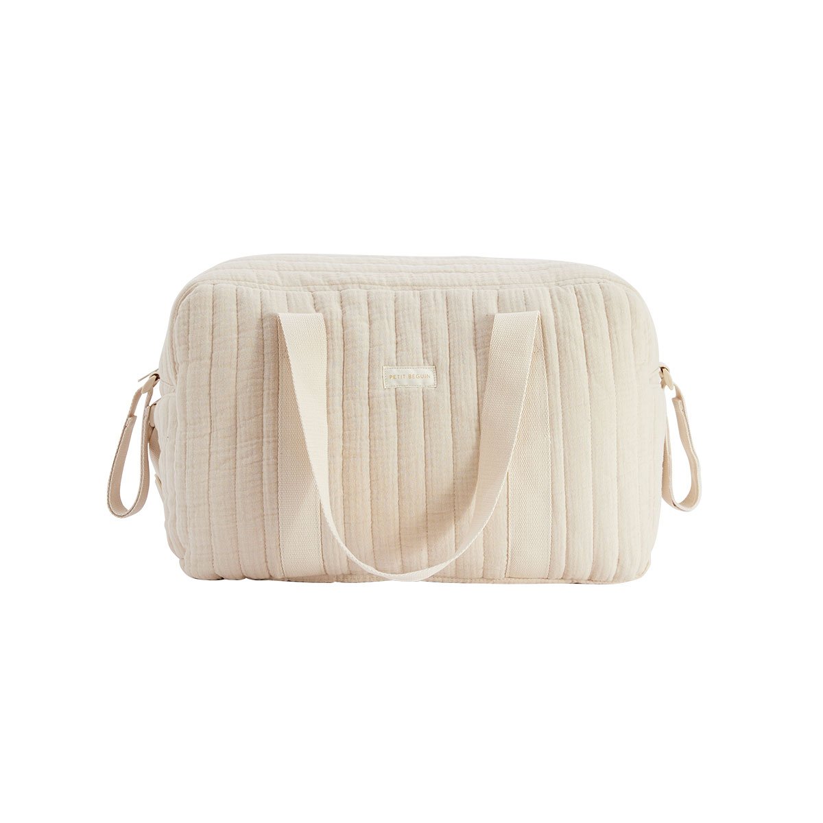 Sac à langer en gaze de coton Eden beige, PETIT BEGUIN