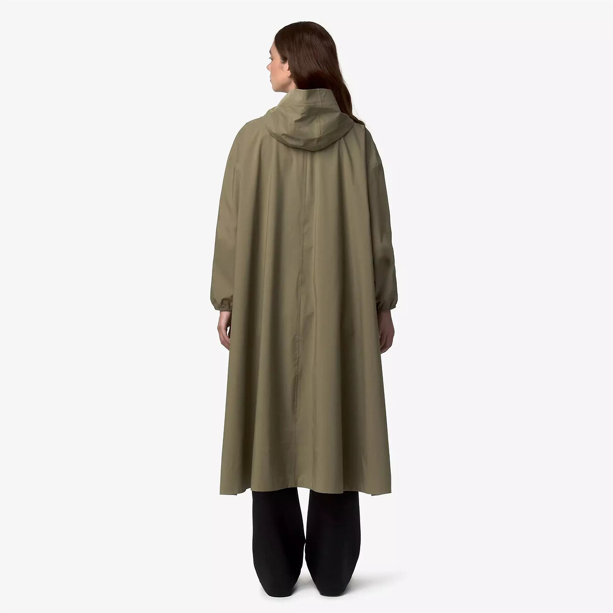 Parka longue à capuche, PERNILLA STRETCH DOT vert army, K-WAY