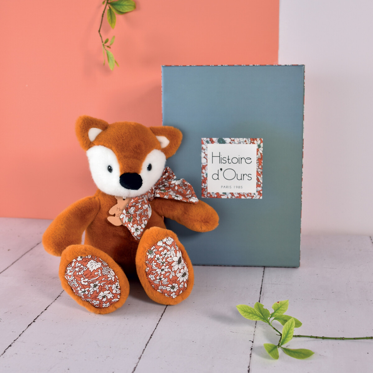 Doudou Renard 25cm orange, HISTOIRE D'OURS