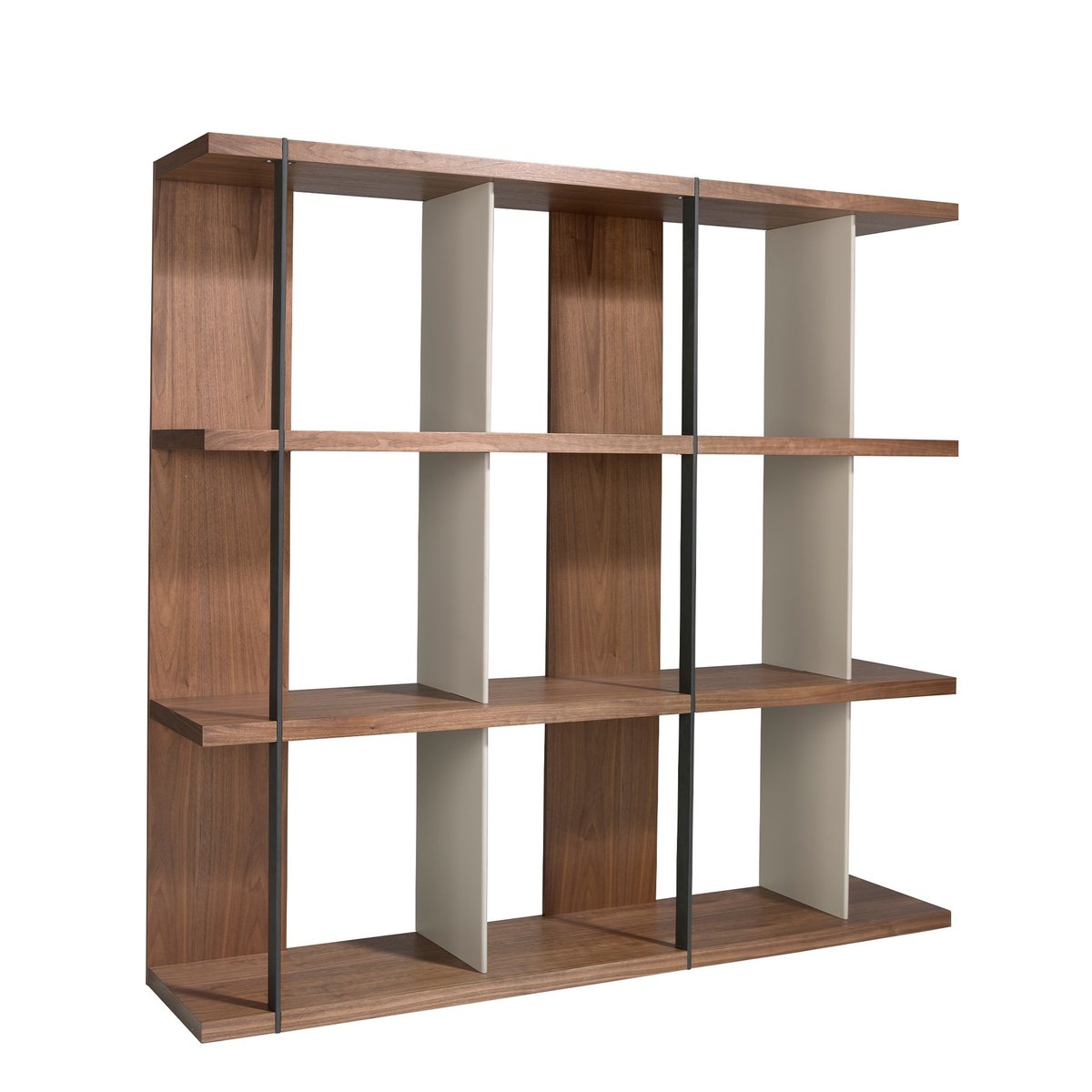 Etagère en noyer et bois gris | noyer | noir, ANGEL CERDA