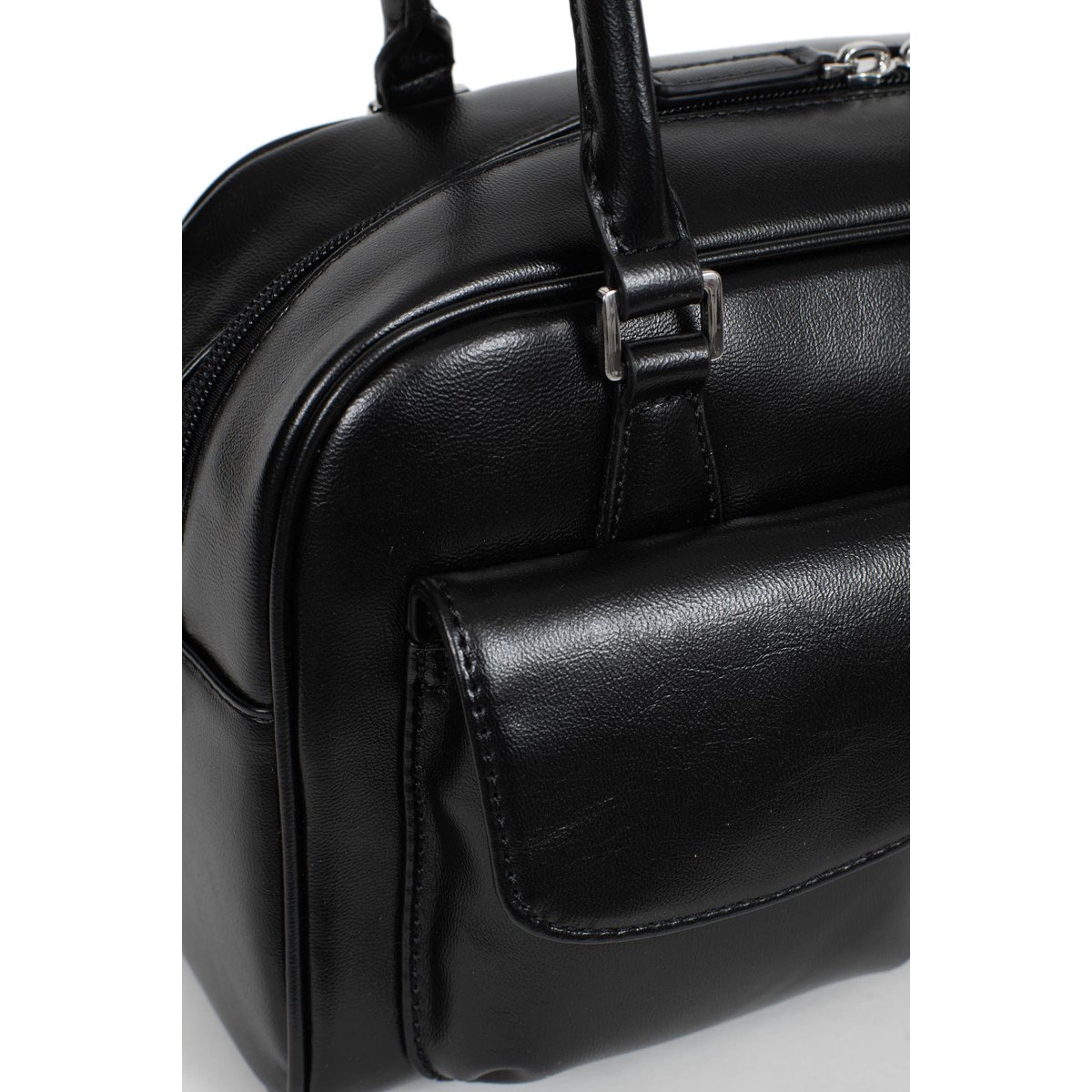 Sac porté épaule 2 anses JADE noir, HEXAGONA