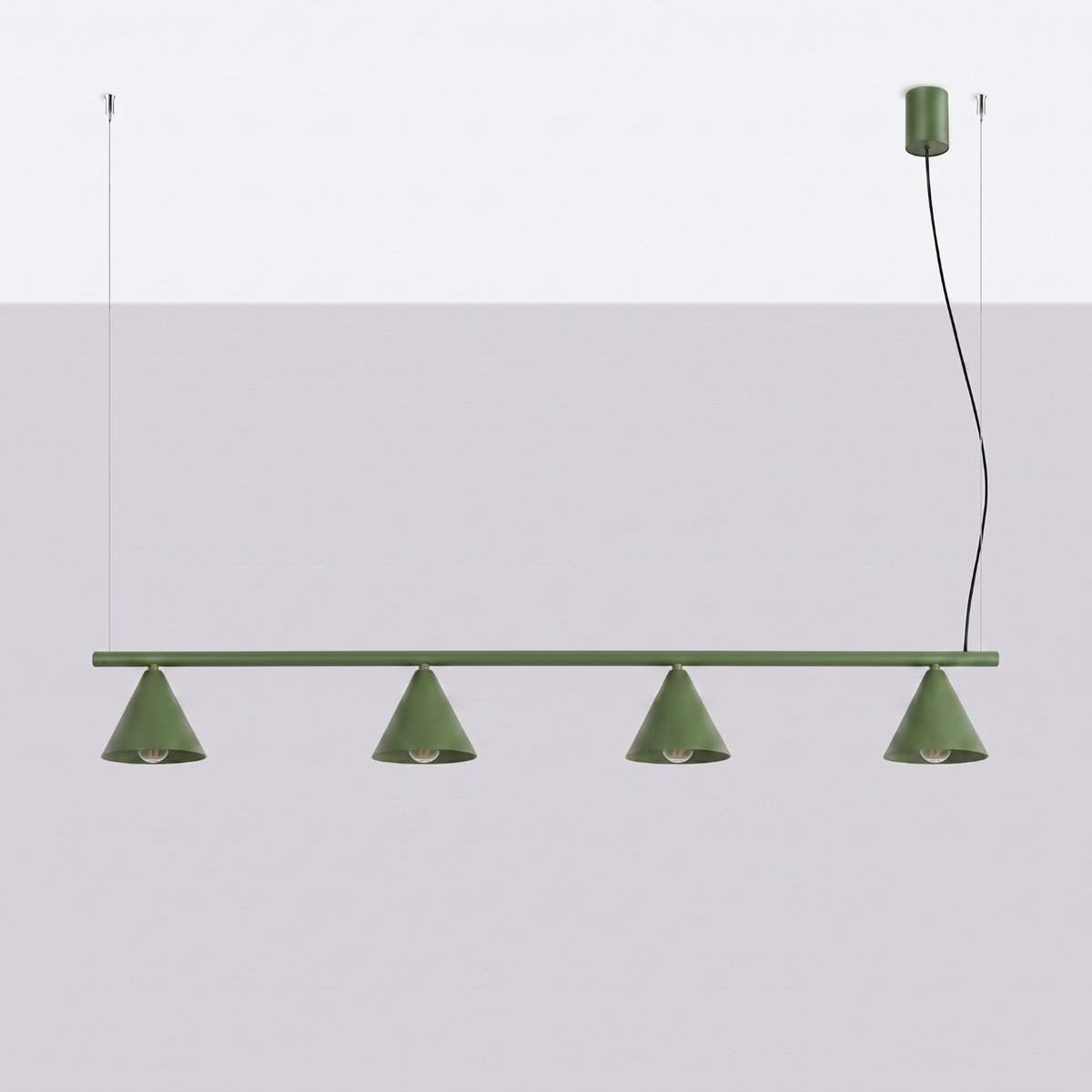 Lustre Acier Vert Olive E14 4 NOX vert olive, EDEN