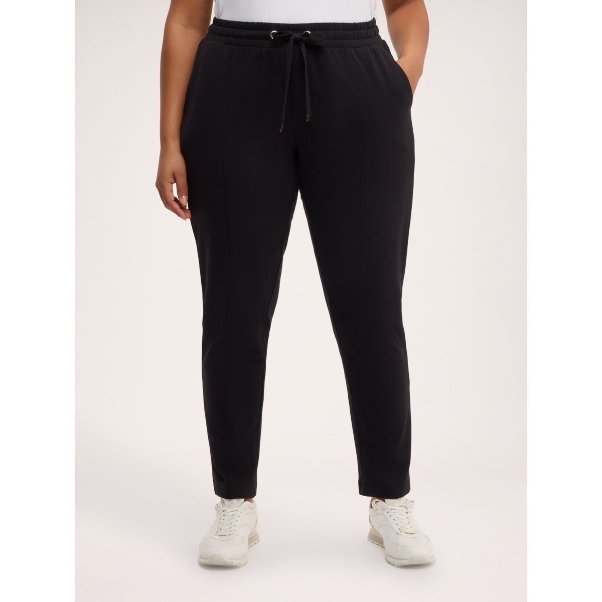 Joggers avec cordon de serrage à la taille noir, FIORELLA RUBINO