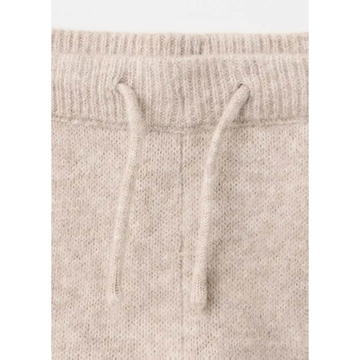 Pantalon maille wideleg beige, MANGO KIDS