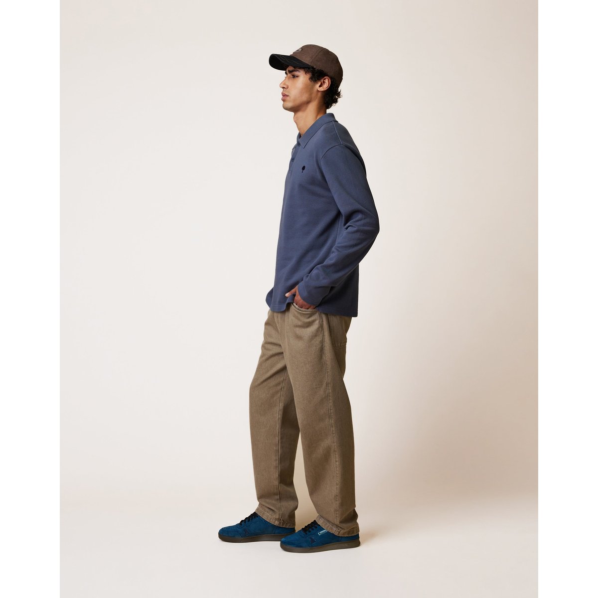 Polo en maille bleu marine, FAGUO