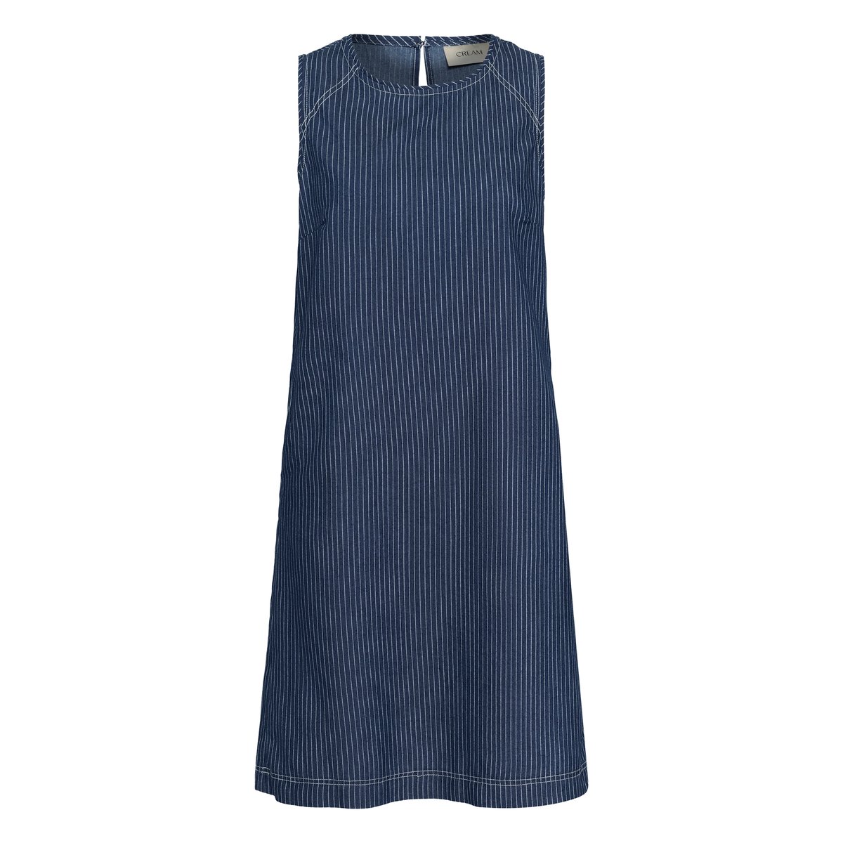 Robe bleu rossland pinstriped denim, CREAM