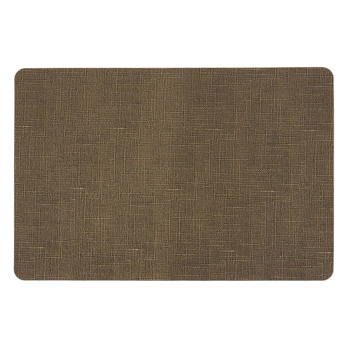 Set de table rectangulaire ESMEE noir, ATMOSPHERA