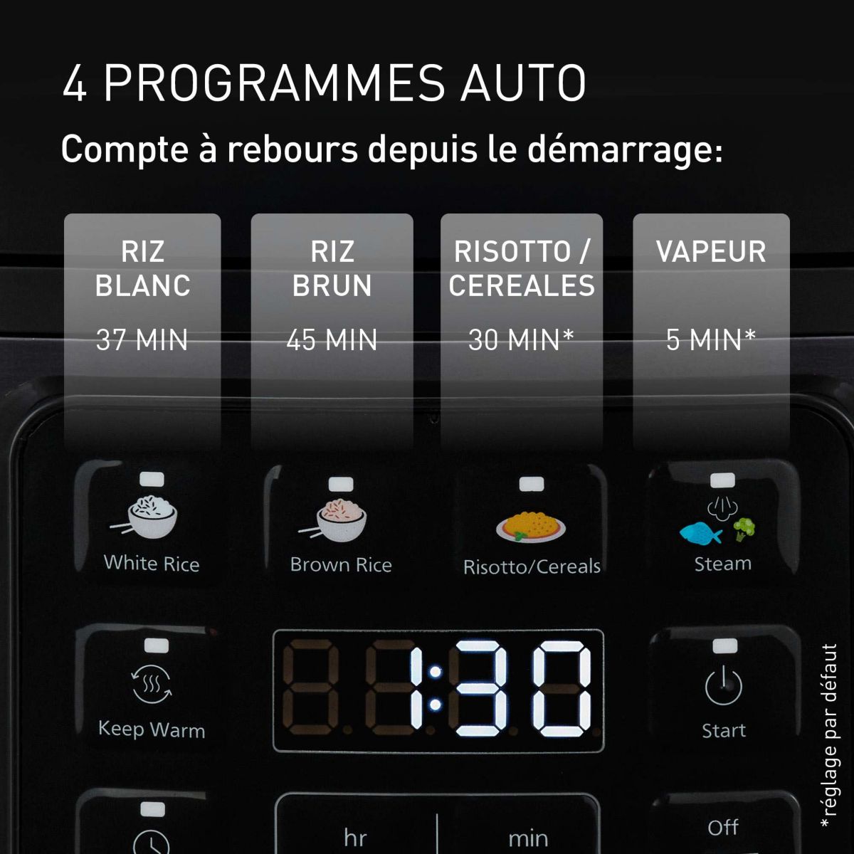 Cuiseur riz SR-DA152KXE couleur unique, PANASONIC