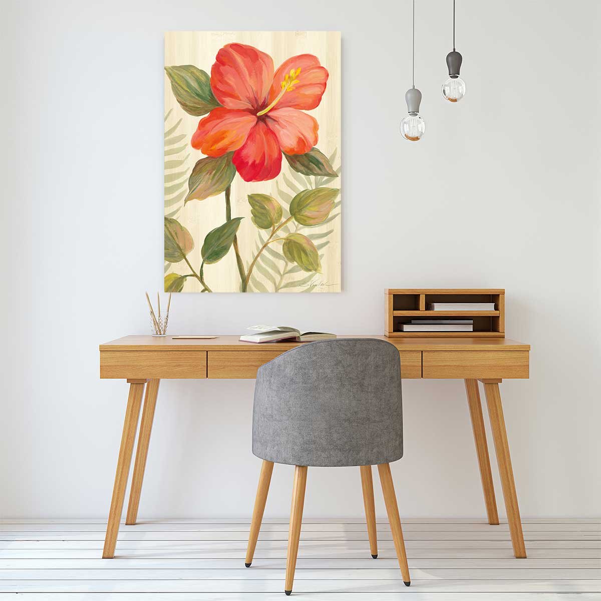 Tableau Diamant d'hibiscus tableau alu dibond, HEXOA