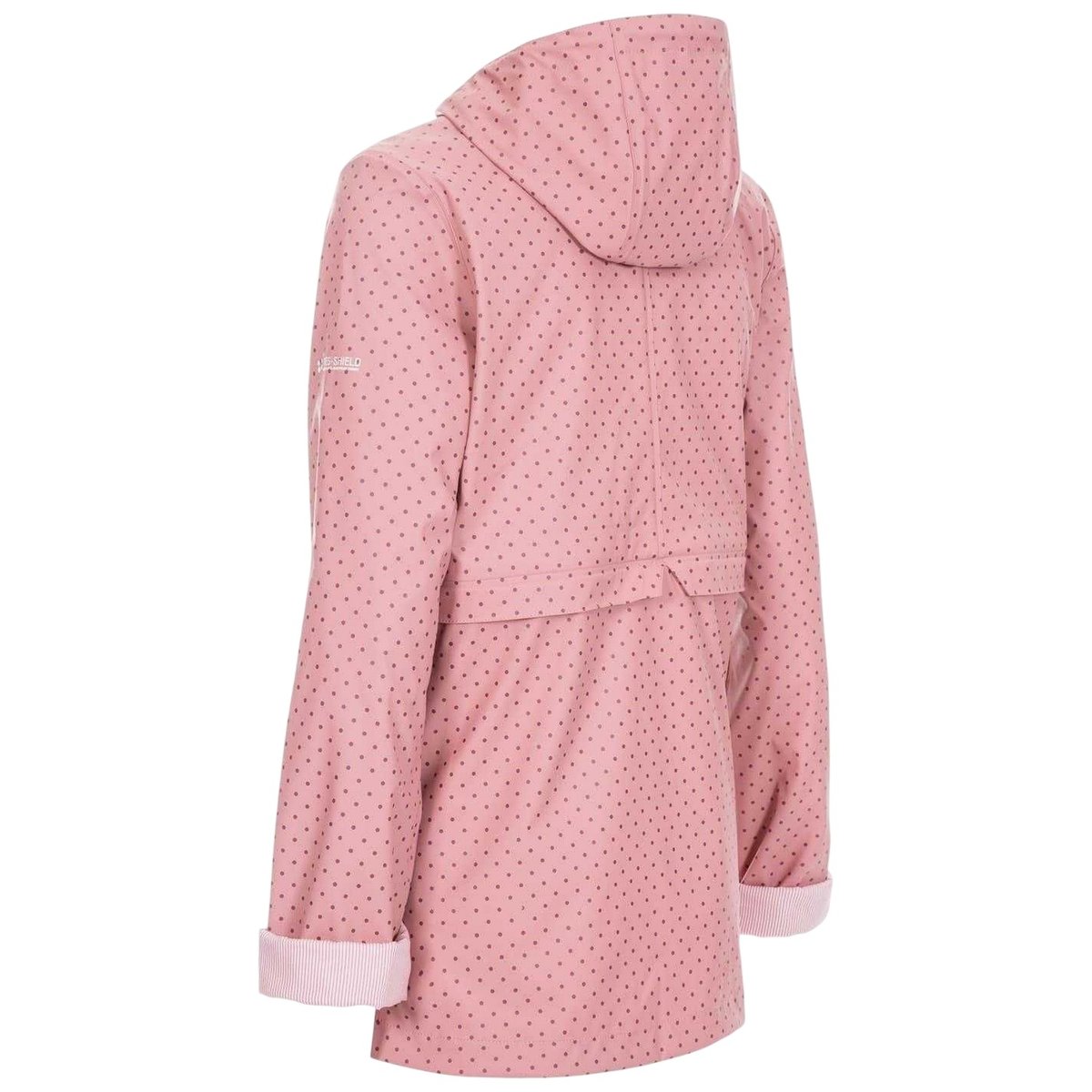 Imperméable à capuche ajustable motif/style à pois SPLOSH rose pâle à pois, TRESPASS