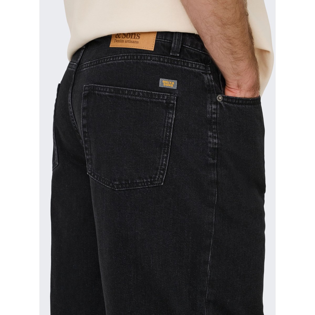 Short En Denim noire - washed black 1, ONLY & SONS