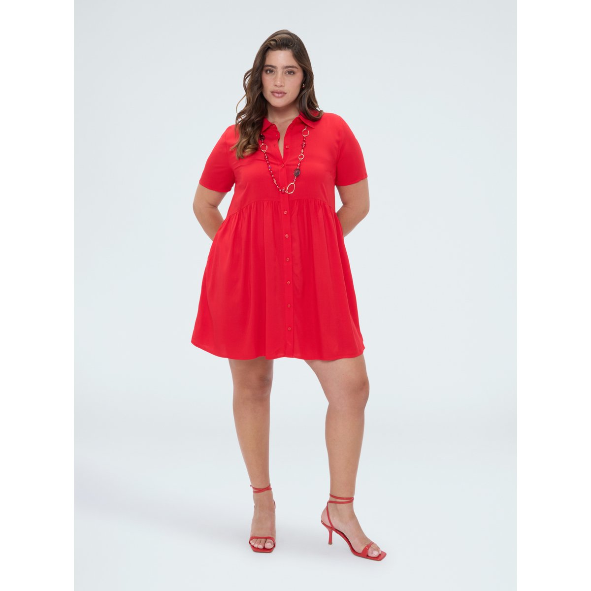 Robe Smile courte rouge, FIORELLA RUBINO