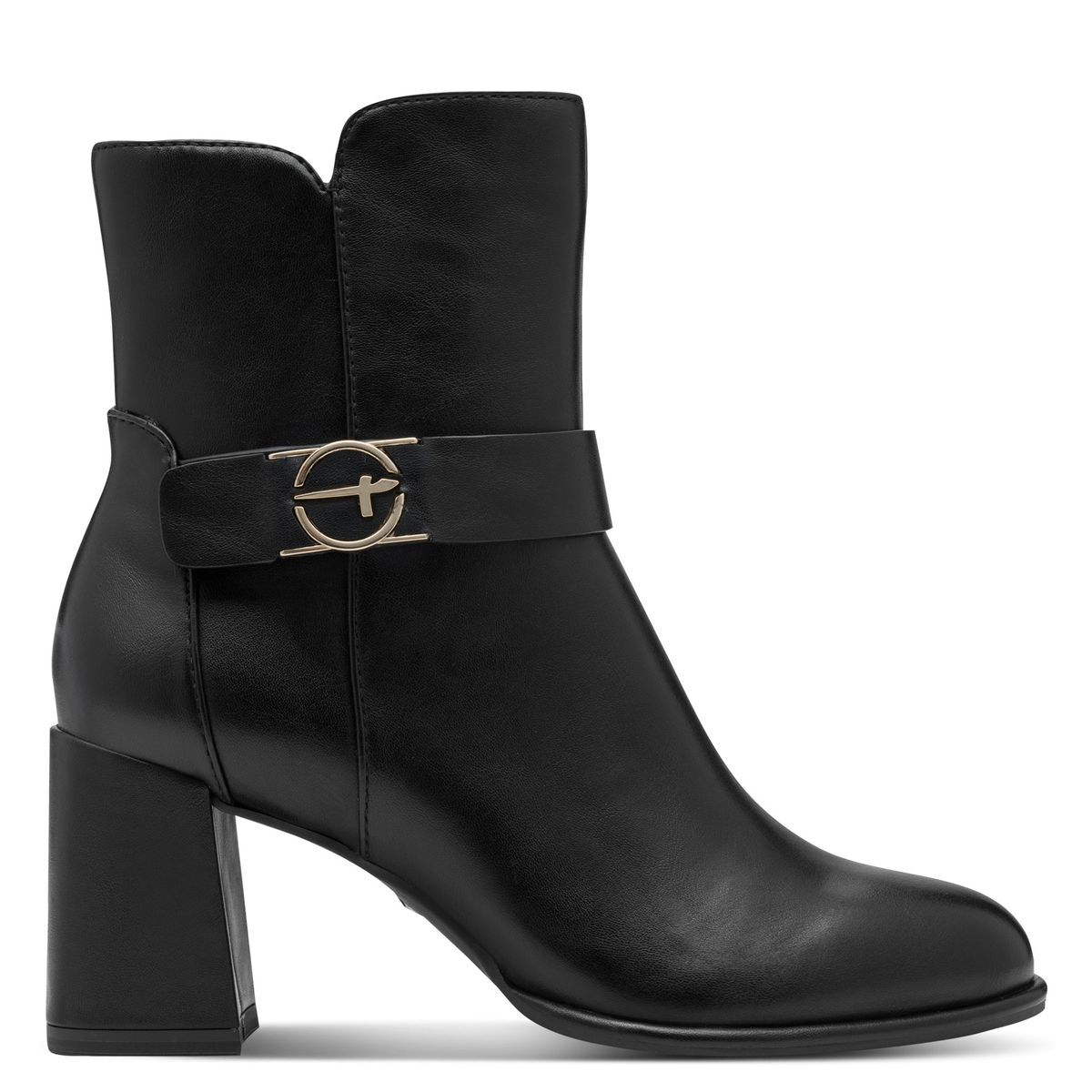 Bottine talon bloc noir, TAMARIS