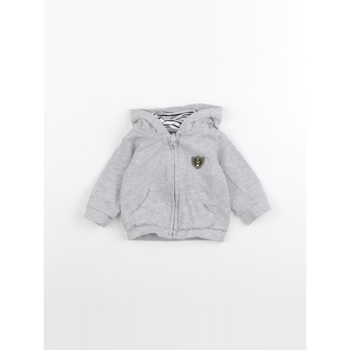 Sweat - Bon état gris, VERTBAUDET