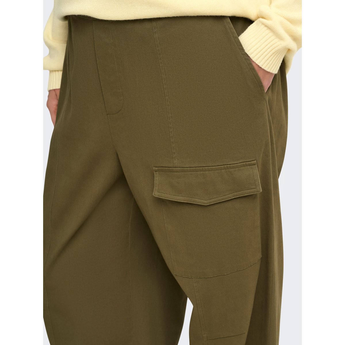 Pantalon Cargo ivy green 1, ONLY CARMAKOMA