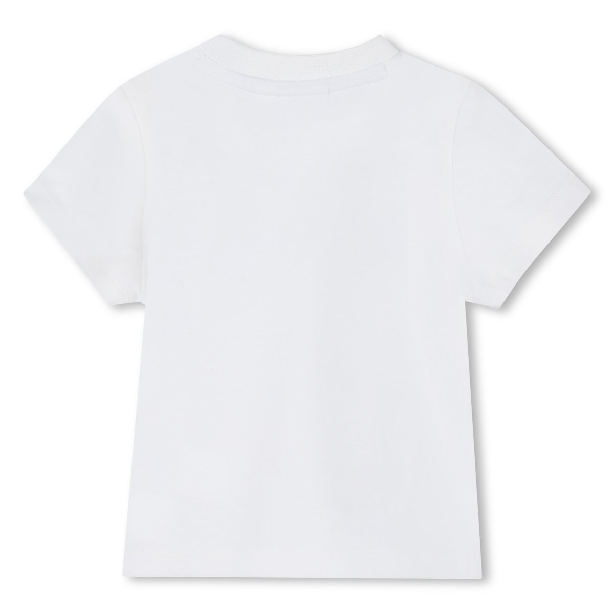 T-shirt avec imprimé logo blanc, BOSS KIDSWEAR