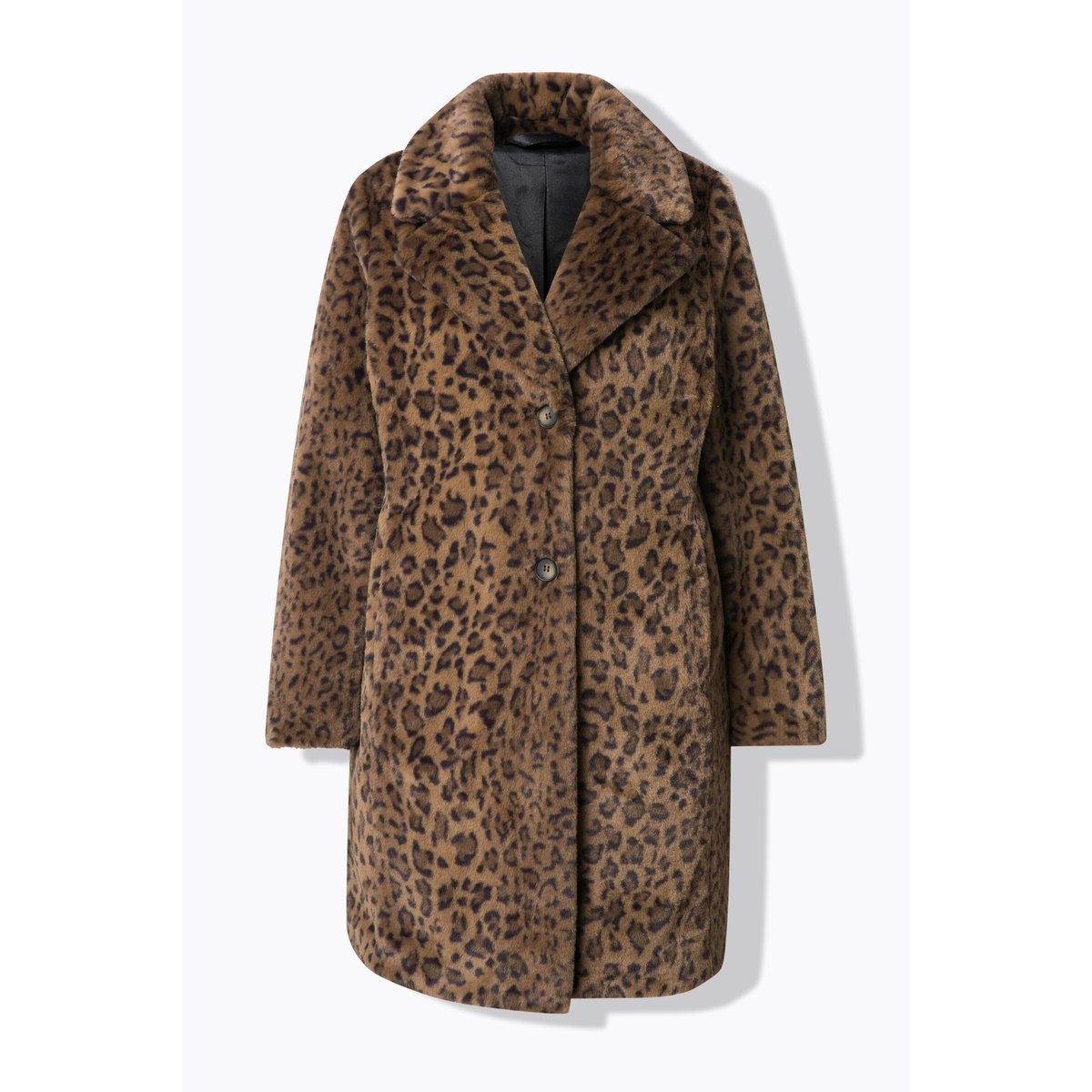 Manteau en polaire bouclée avec col à revers ruskea, ULLA POPKEN