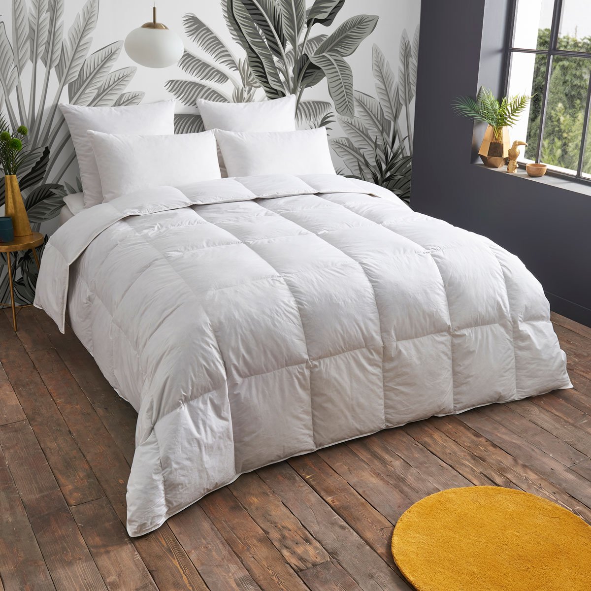 Couette TEMPÉRÉE 30% Duvet - Coton - Gisèle blanc, WAKE ME GREEN