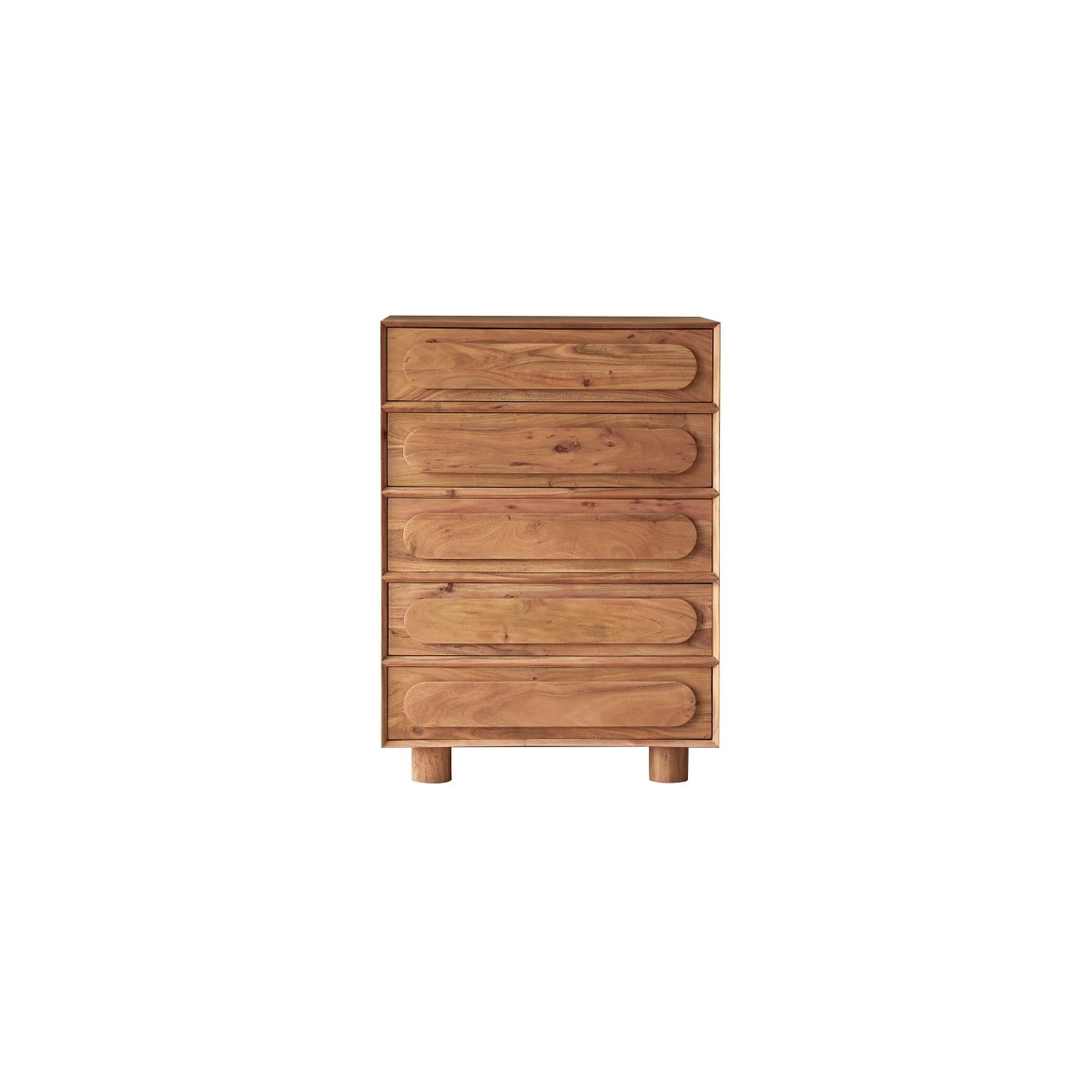 Chiffonnier en Acacia massif, OLGA naturel, TIKAMOON