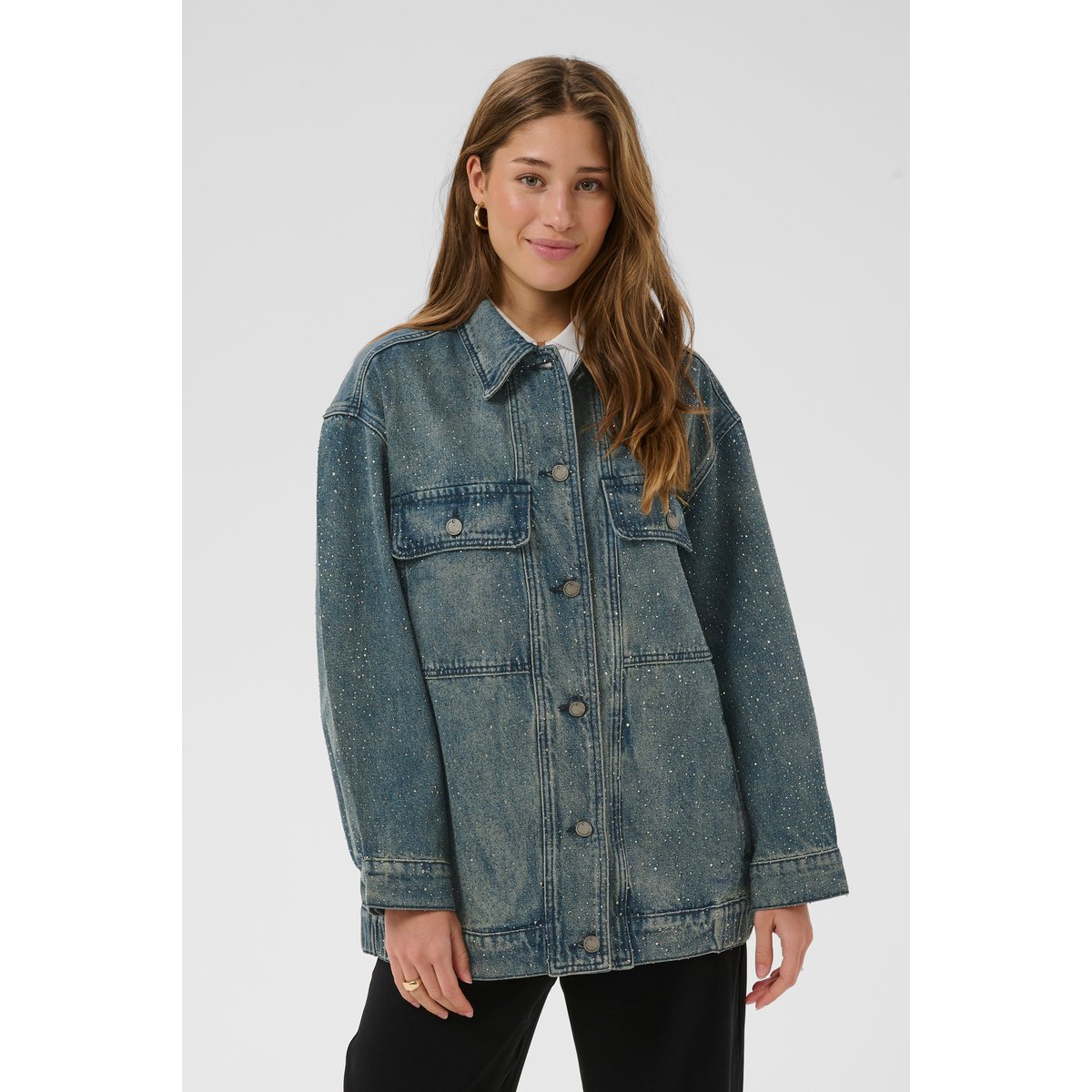 Veste en jean bleu colorado denim blue, CREAM