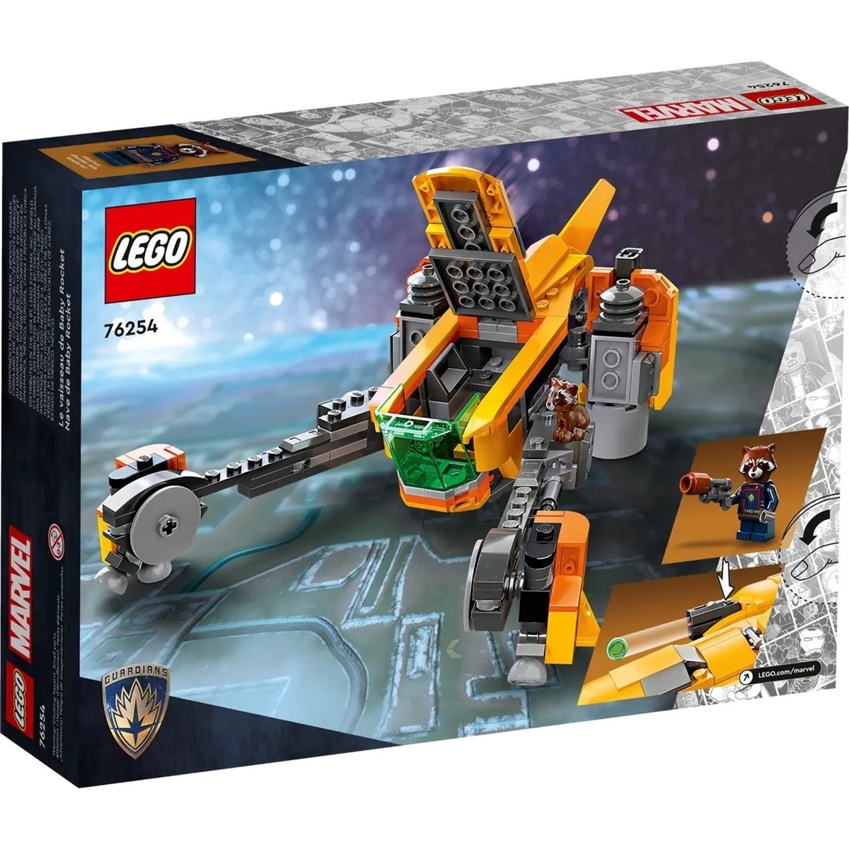 Marvel Le vaisseau de Bébé Rocket multicolore, LEGO