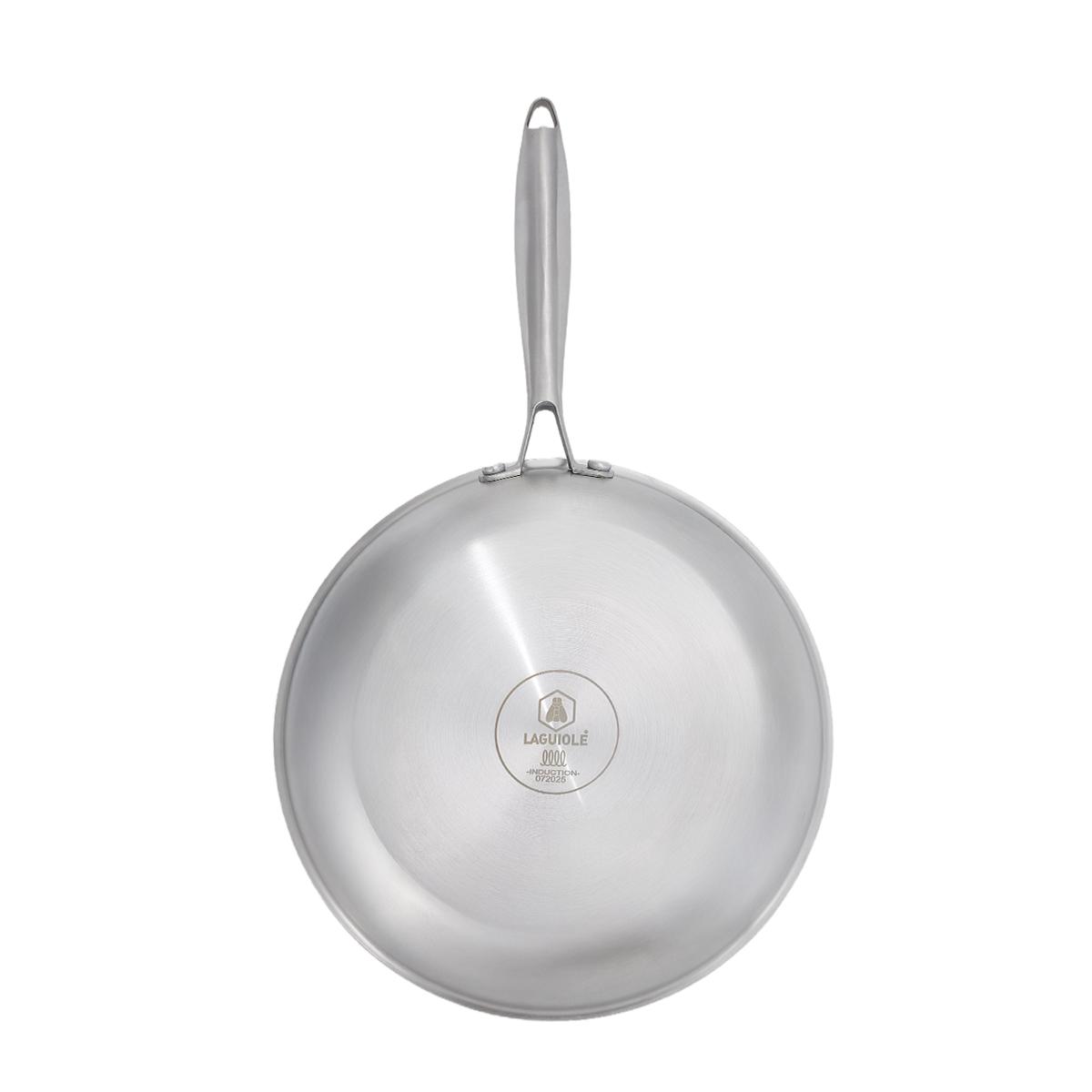 Poêle 28cm triplex - "BlackSteel" couleur unique, LAGUIOLE CUISSON