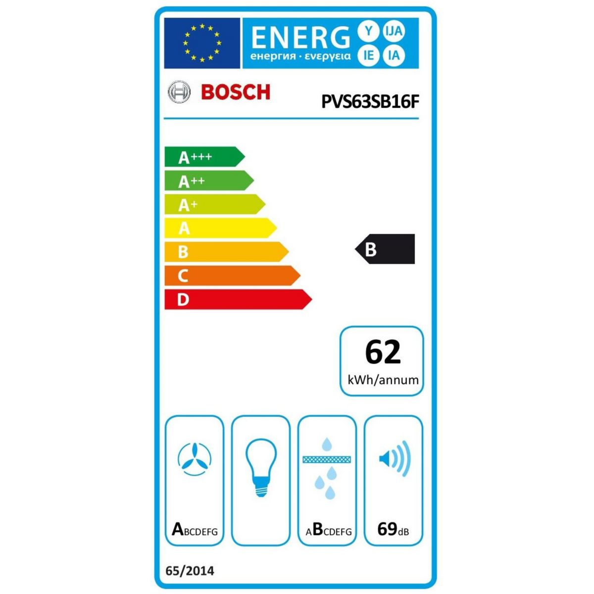 Plaque induction aspirante PVS63SB16F, SERINITY, CombiZone couleur unique, BOSCH