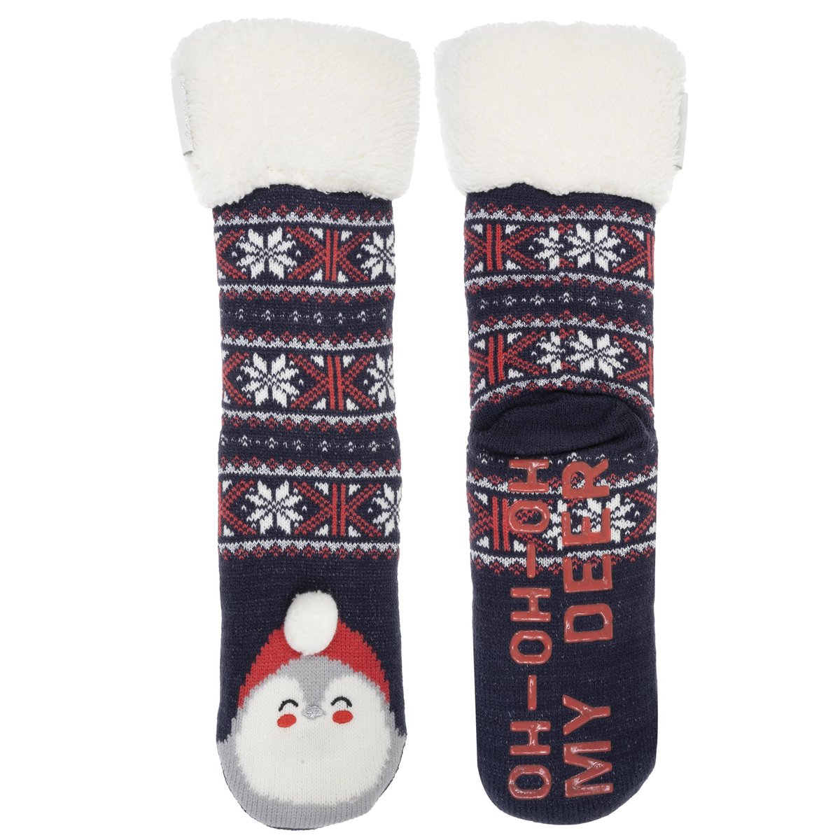 Chaussettes d'intérieur bleu, ISOTONER