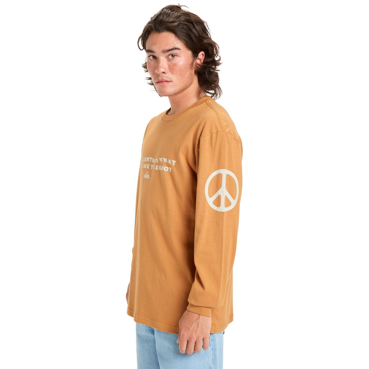 T-shirt manches longues EV COLD WAYS marron almond, QUIKSILVER