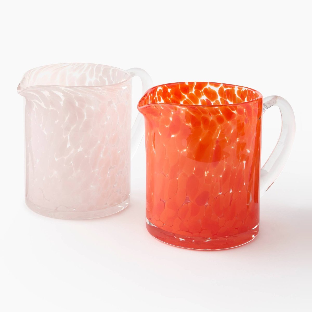 Pichet finition tachetée, 1,1l rose pale, MONOPRIX