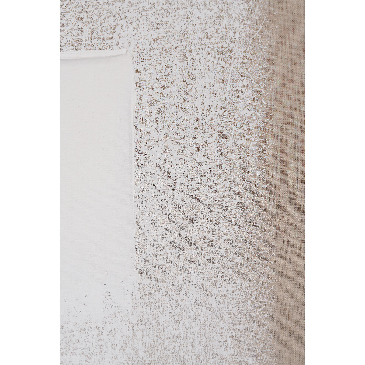 80 x 60cm White & Natural Textured Canvas with Natural Frame white/natural, ÉDITÉ