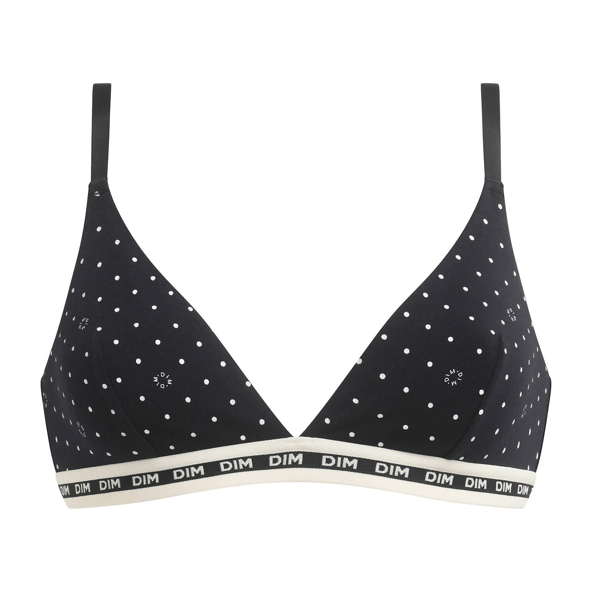 Soutien-gorge triangle DIM ICONS imprimé pois, DIM
