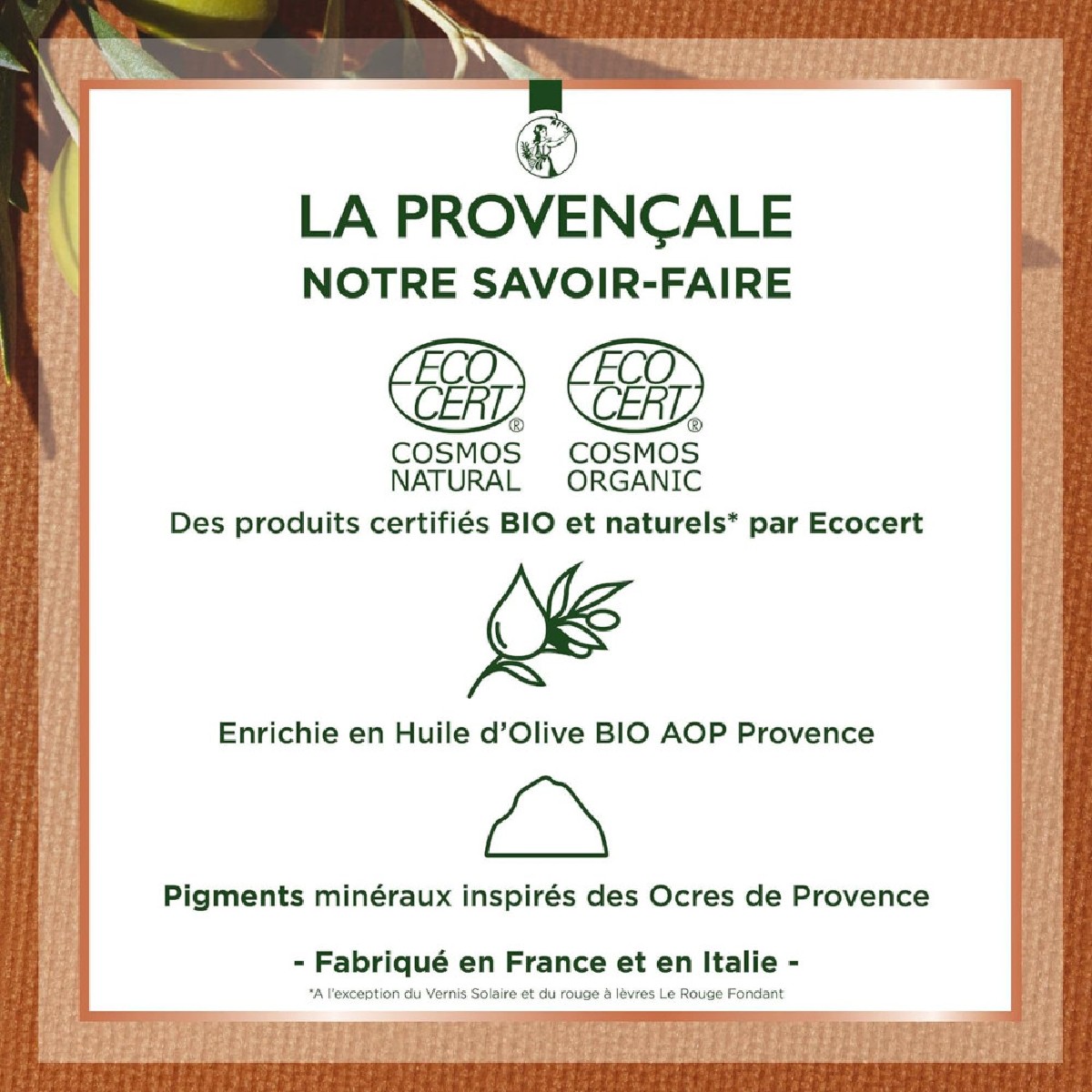 Poudre Teint Eclat Certifié Bio Instant Doré instant doré, LA PROVENÇALE