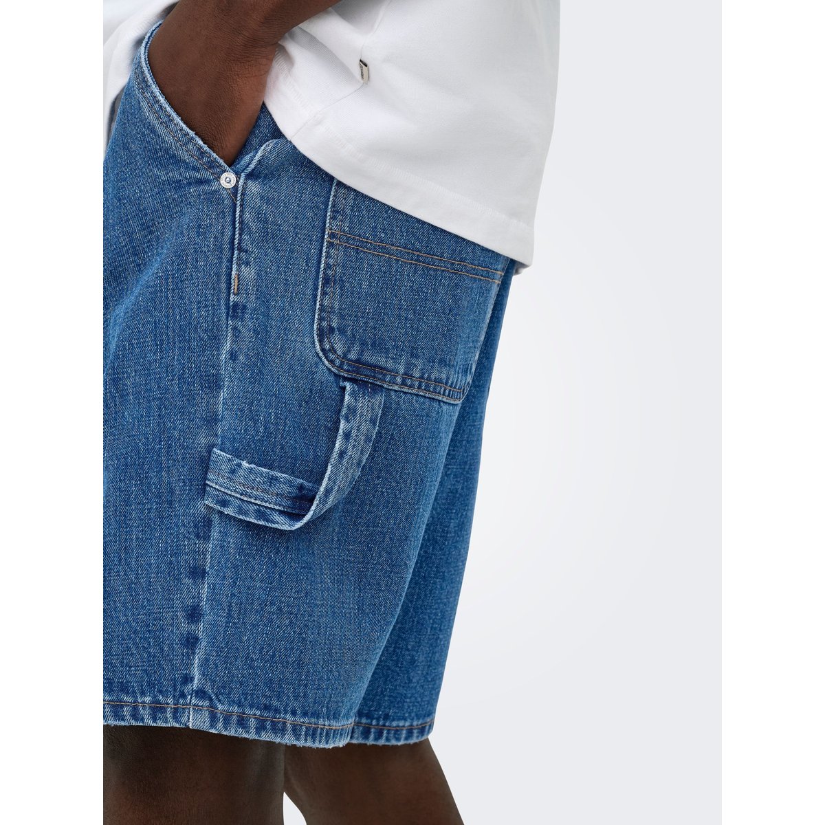 Short En Denim medium blue denim 1, ONLY & SONS