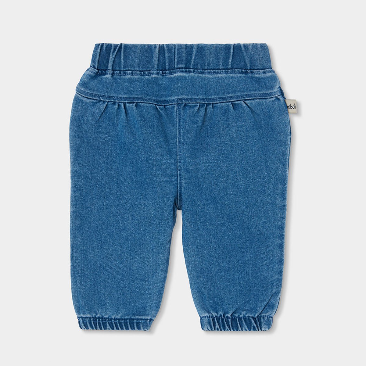 Pantalon bébé fille brodé glace bleu, BOBOLI