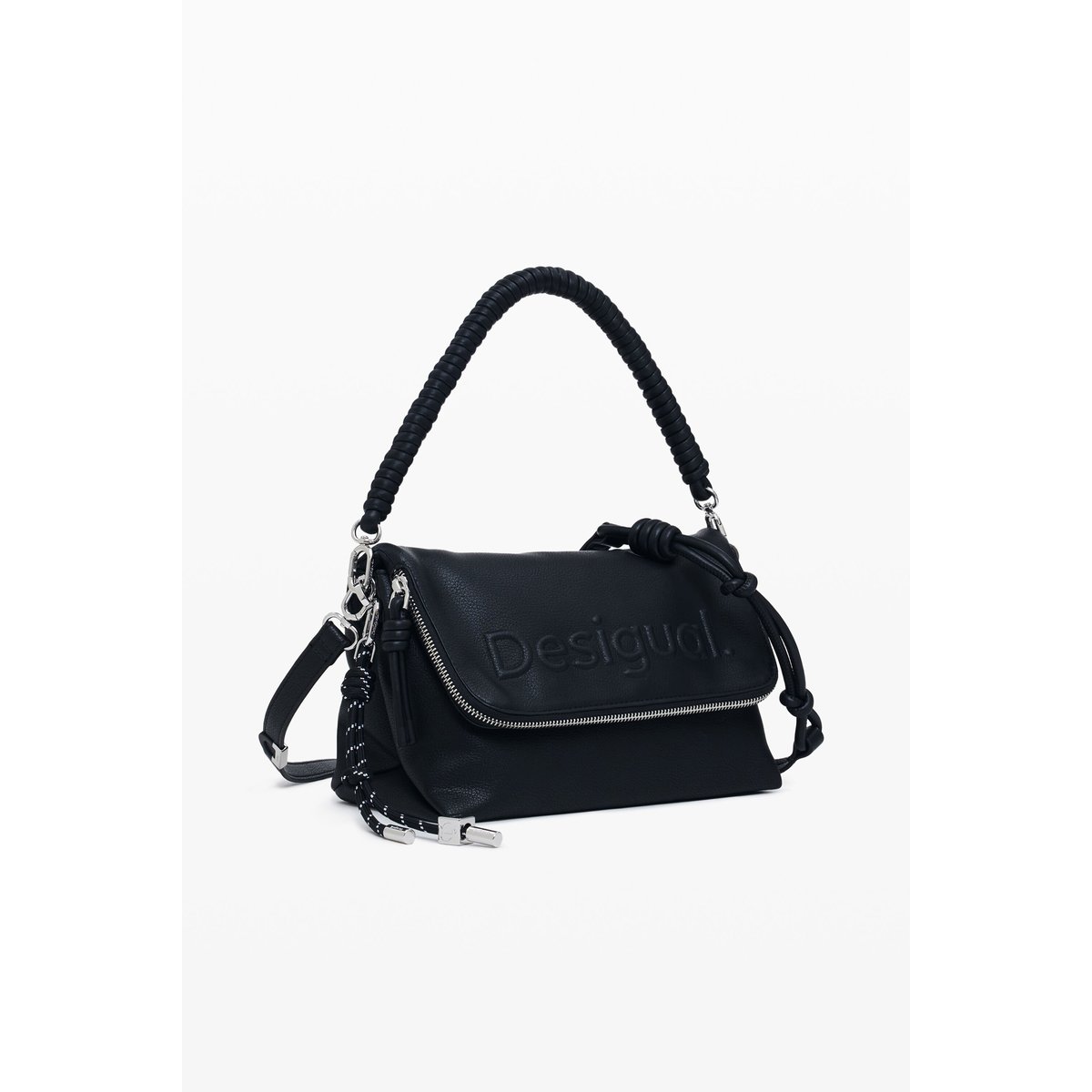 Sac bandoulière logo 3D noir, DESIGUAL