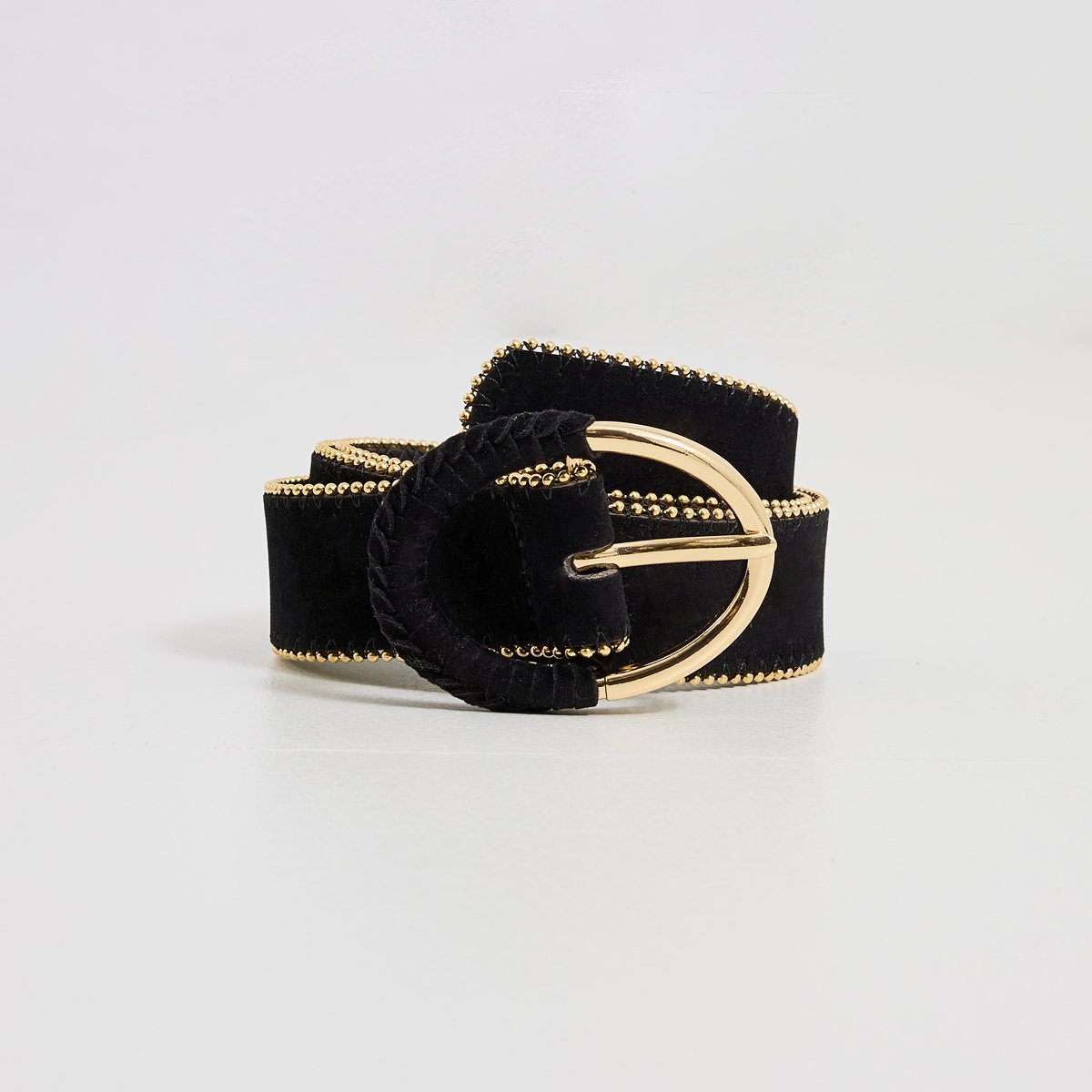 Ceinture finition billes noir, GRAIN DE MALICE