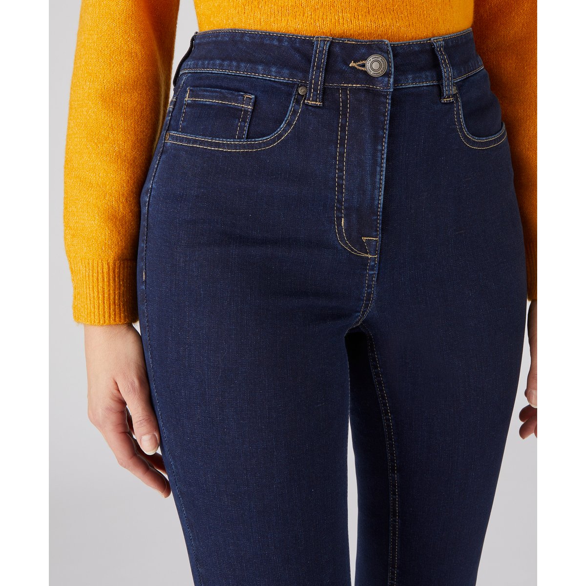 Jean coupe droite Perfect Fit - Petite bleu denim foncé, DAMART