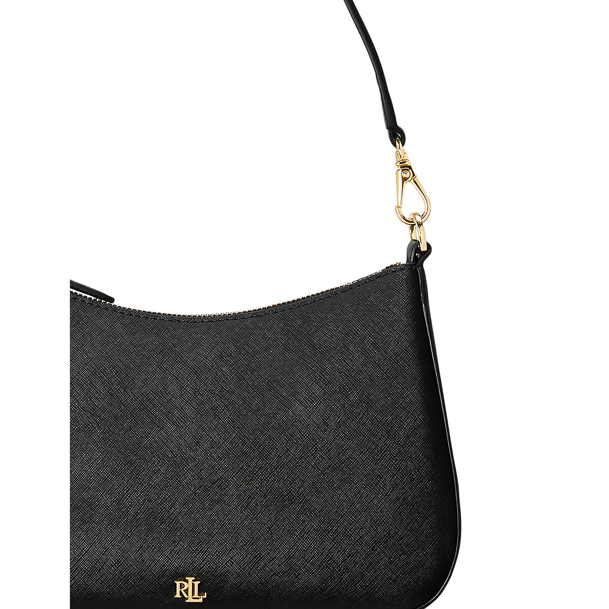 Sac à main en cuir noir, LAUREN RALPH LAUREN