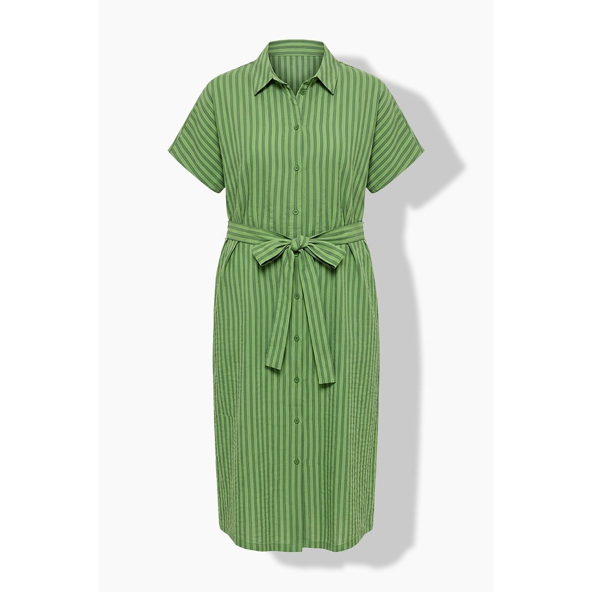 Robe chemisier en seersucker rayé cactus, STUDIO UNTOLD