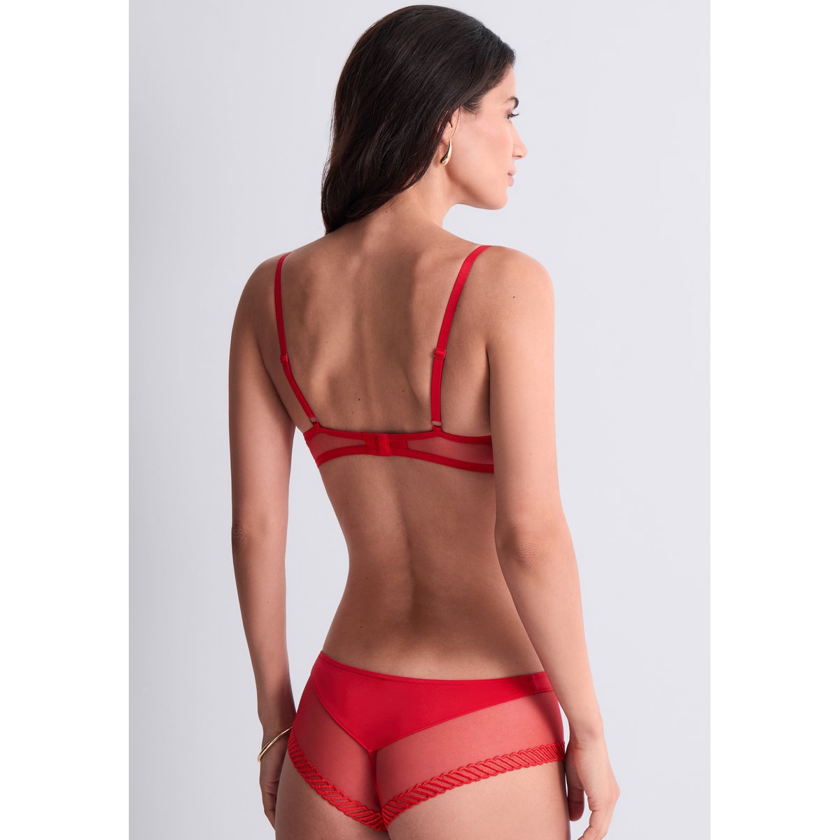 Shorty Sheer Emotion. rouge, AUBADE