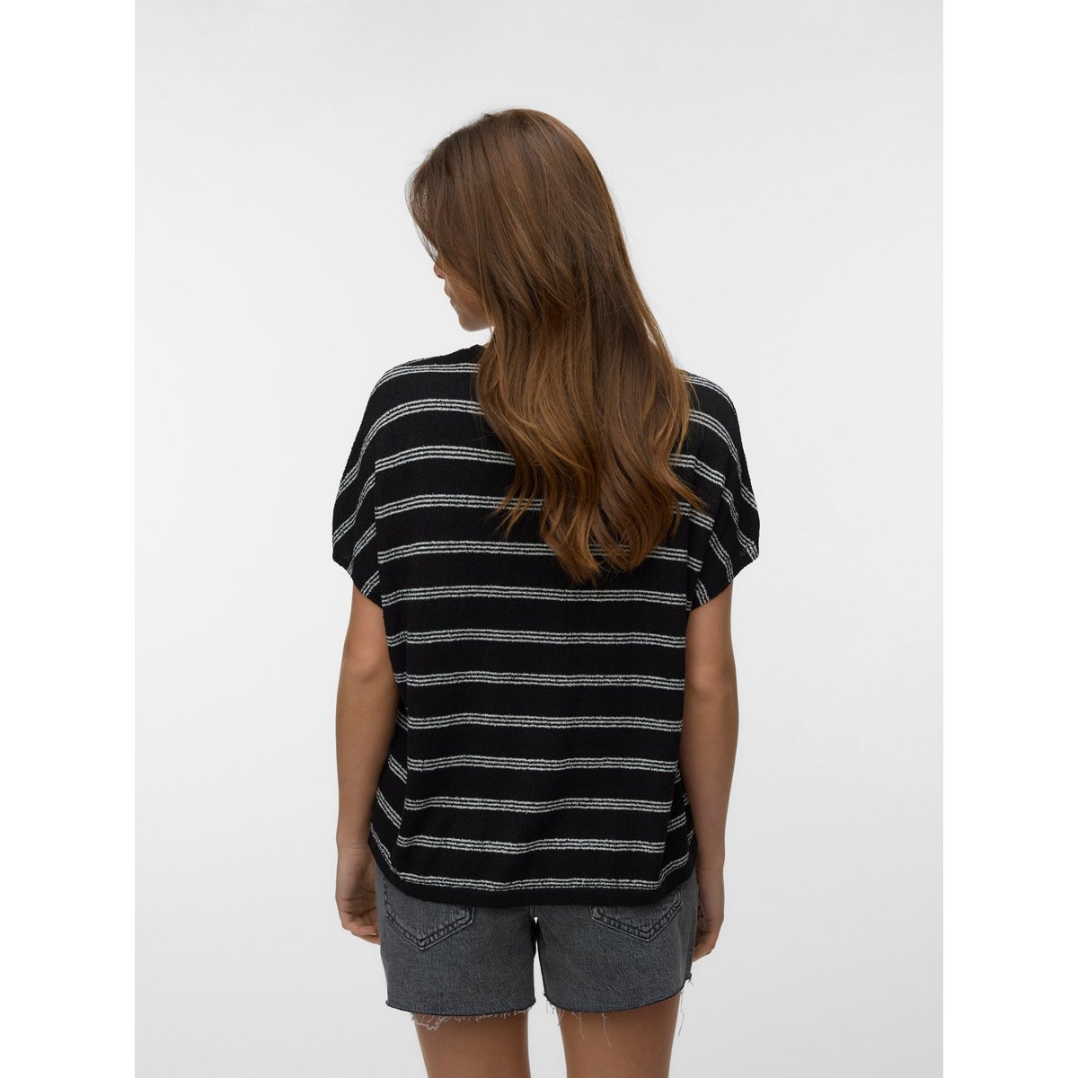 T-Shirt En Maille noire - black, VERO MODA