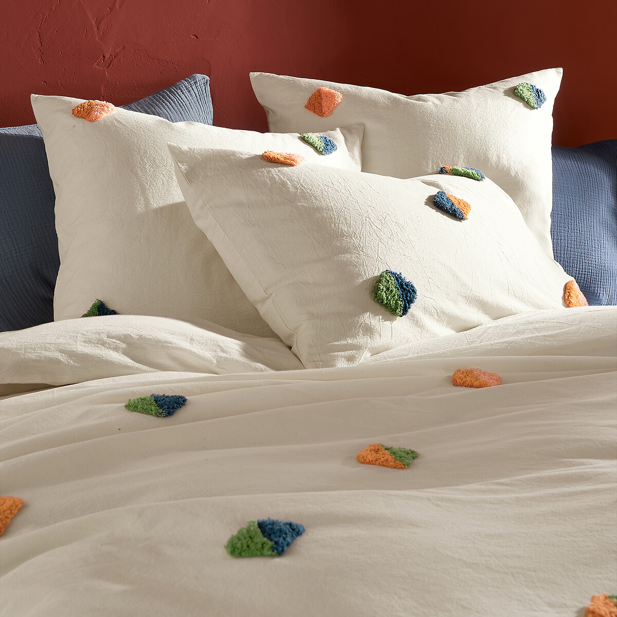 Housse de couette coton, Mentilla ecru, LA REDOUTE INTERIEURS