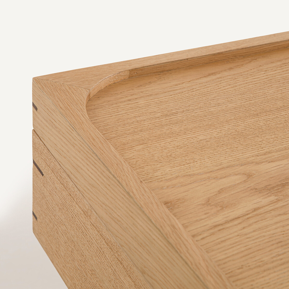 Table basse de rangement en plaqué chêne, Hibashi chêne naturel, AM.PM