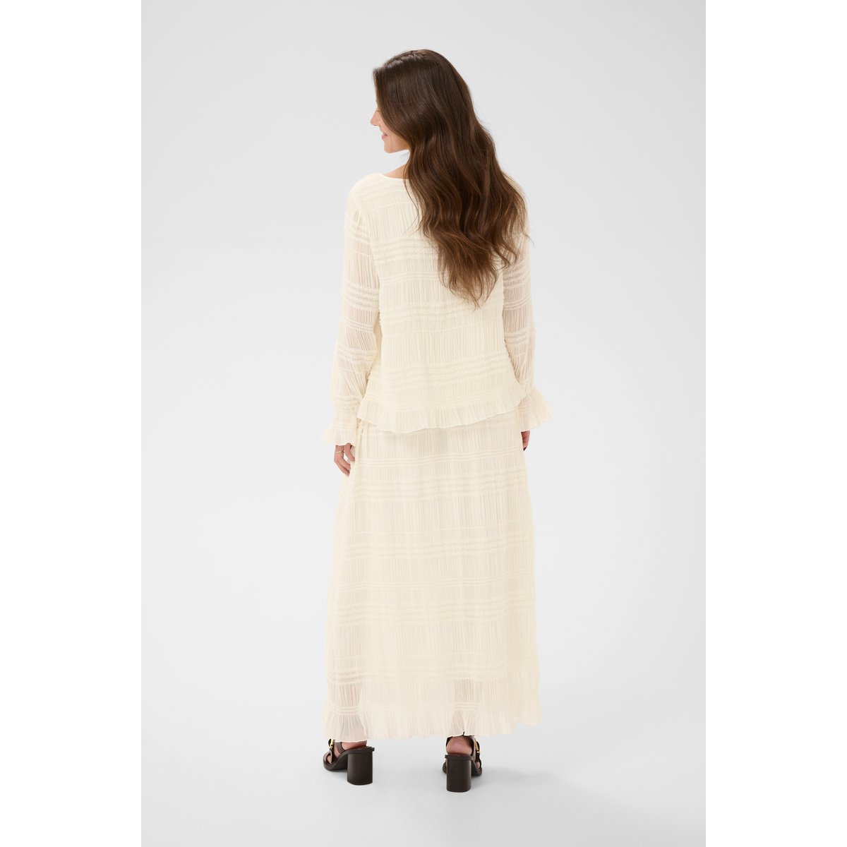 Blouse à manches longues blanc whisper white, CREAM