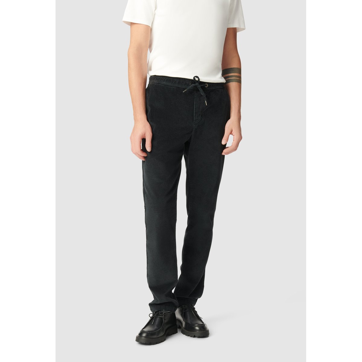 Jogpant velours côtelé gris anthracite, IKKS