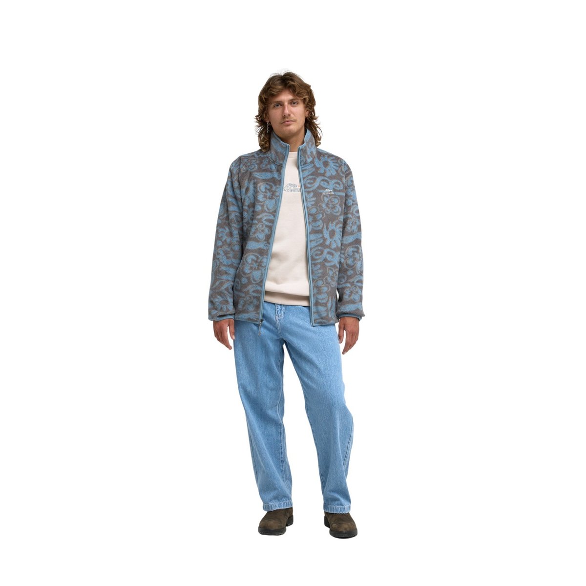 Polaire zippée TY WILLIAMS CARRY ON WARMER bleu blue fog, BILLABONG