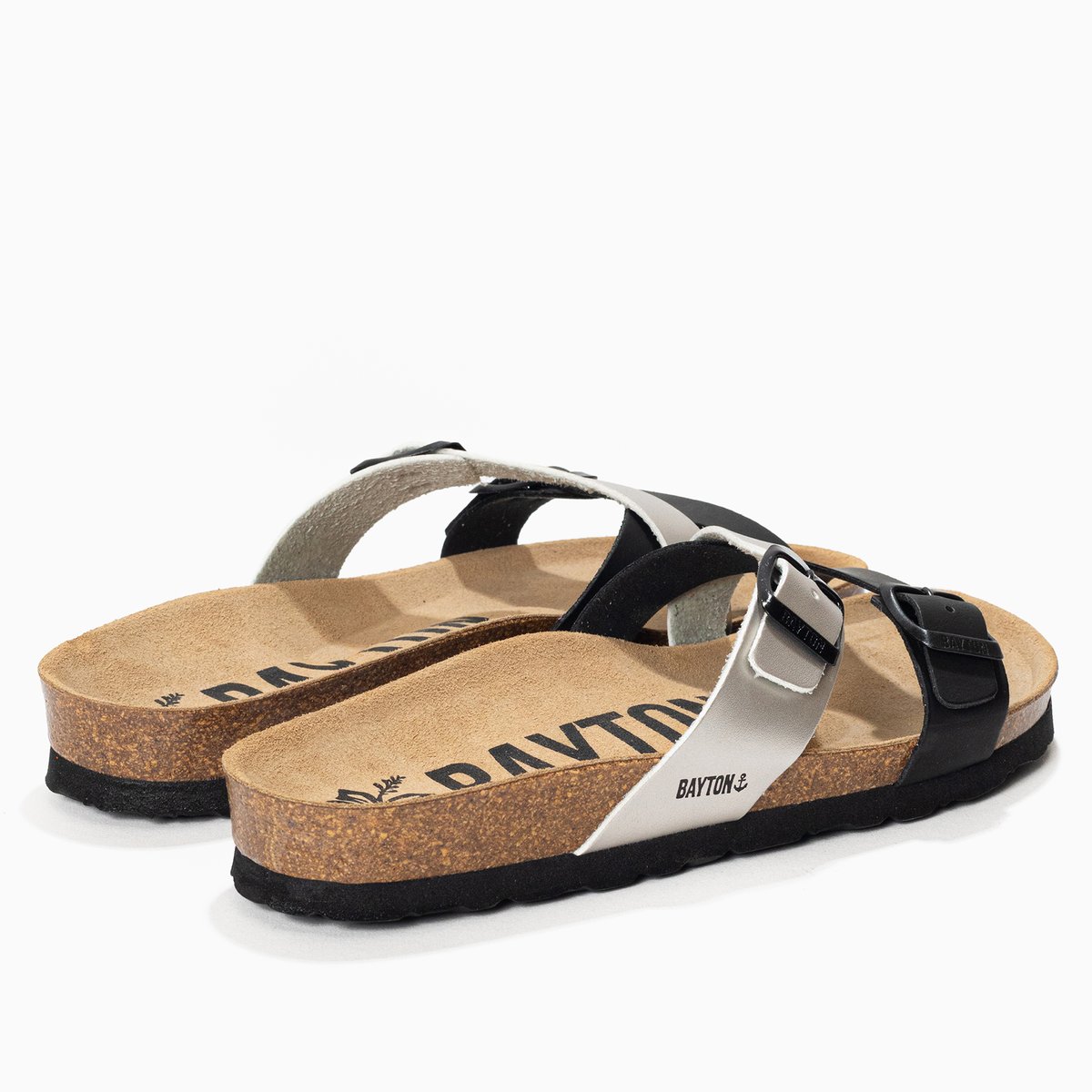 Sandales CLEO noir melange, BAYTON