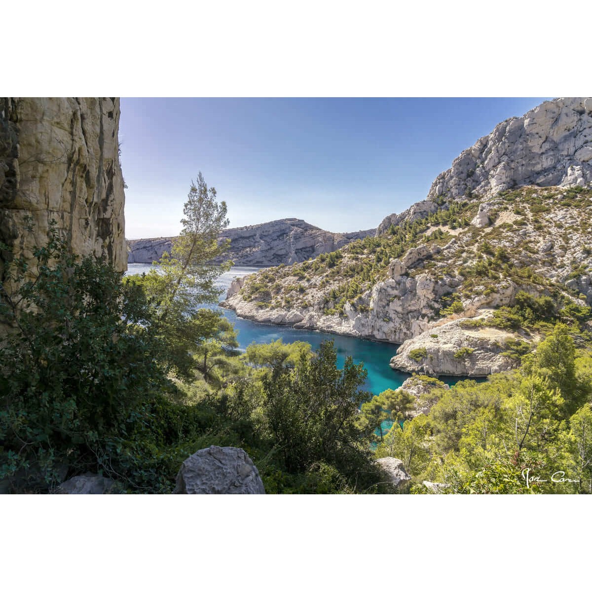 Tableau Mural Calanque MER tableau en verre synthétique, CEANOTHE